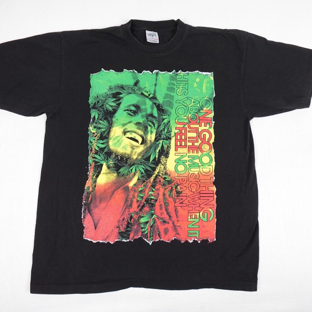 Bob Marley Shaka Wear Graphic Shirt Adult 2XL Reggae Music Tee